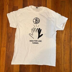 Gildan White T-Shirt with Black Graphic